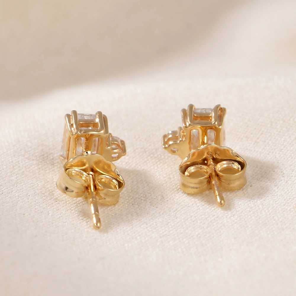 Lab Grown Diamond 9Kt Yellow Gold Earrings Bulk Manufacturing Lab Grown Diamond 9Kt Yellow Gold Earrings Bulk Manufacturing