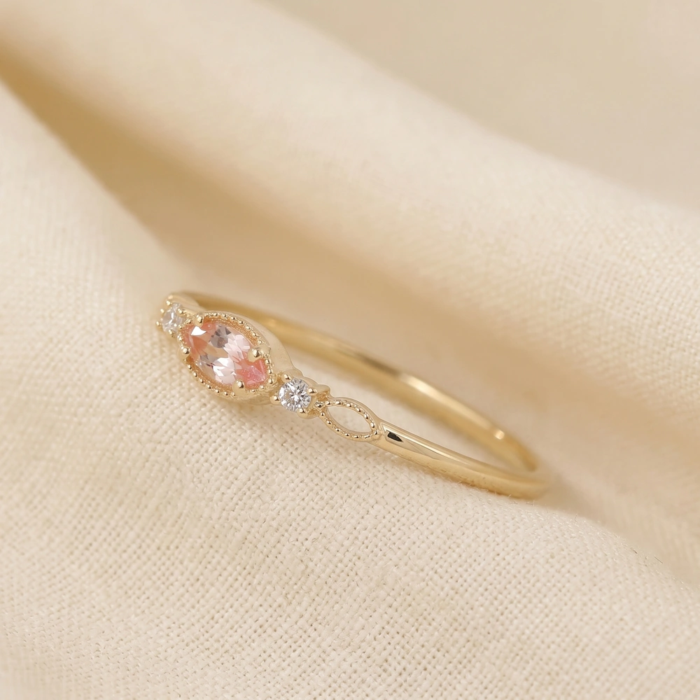 Padparadscha Sapphire, Diamond Padparadscha Sapphire, Diamond