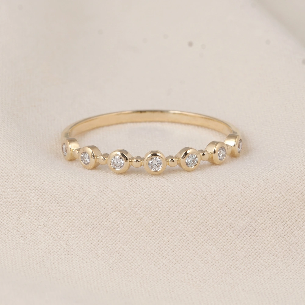 9Kt Yellow Gold Eternity Band With Lab Grown Diamond 9Kt Yellow Gold Eternity Band With Lab Grown Diamond