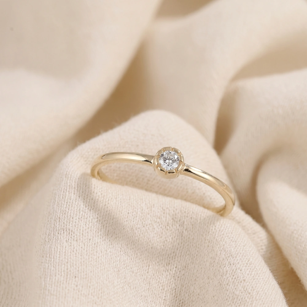 Factory Direct 9Kt Yellow Gold Ring With Lab Grown Diamond Factory Direct 9Kt Yellow Gold Ring With Lab Grown Diamond