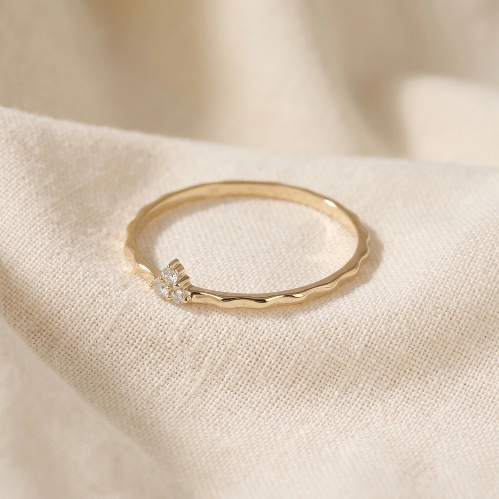 9Kt Yellow Gold Ring Maker With Lab Grown Diamond 9Kt Yellow Gold Ring Maker With Lab Grown Diamond