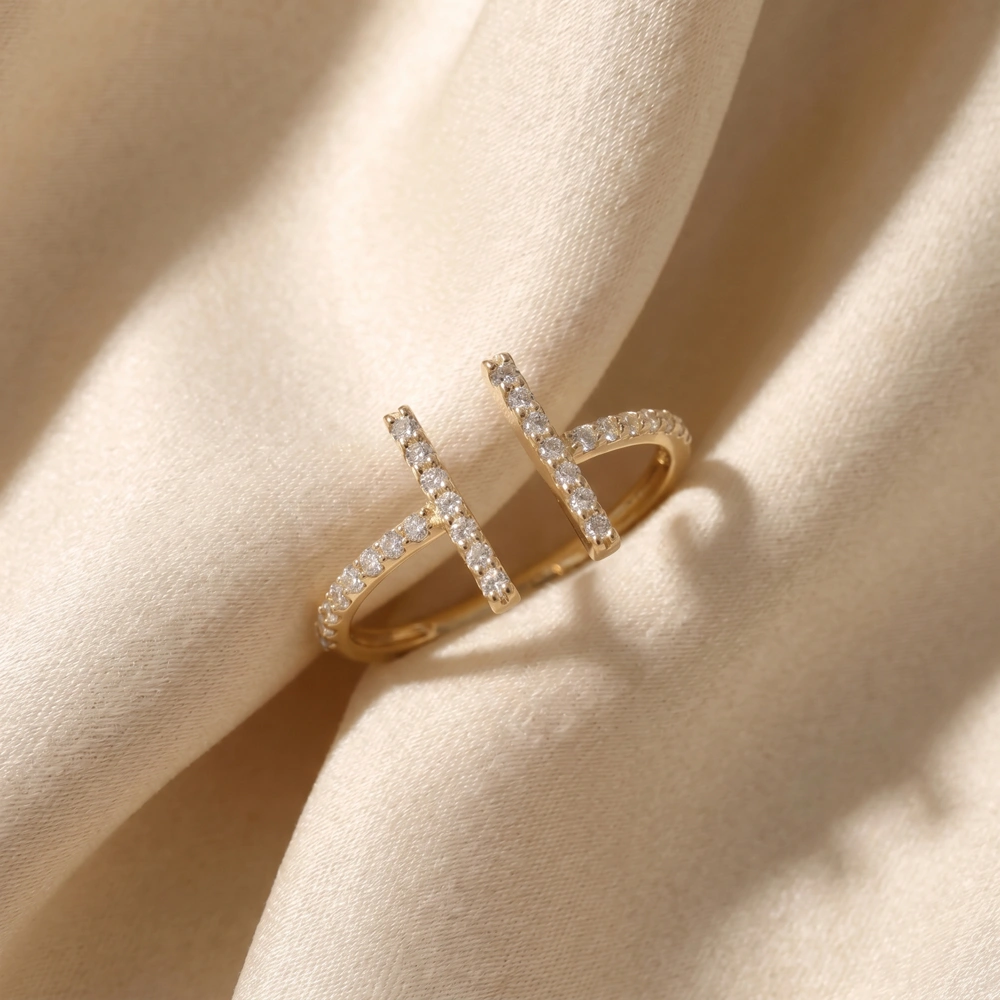 Lab Grown Diamond 9Kt Yellow Gold Ring Factory Direct