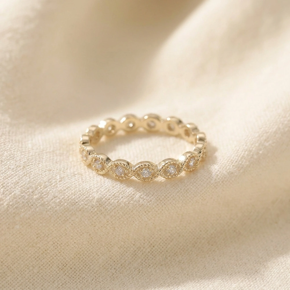 Lab Grown Diamond 9Kt Yellow Gold Eternity Band Maker Lab Grown Diamond 9Kt Yellow Gold Eternity Band Maker