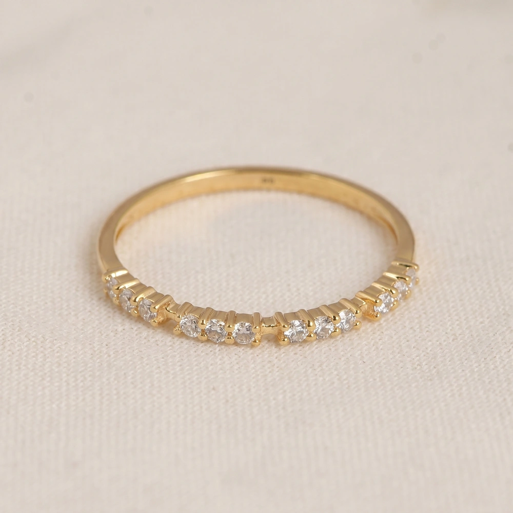 Lab Grown Diamond Yellow Gold Eternity Band Production