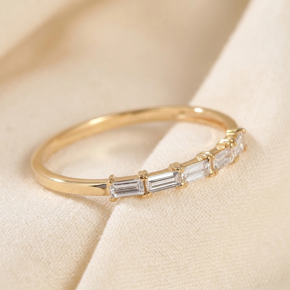 Lab Grown Diamond 9Kt Yellow Gold Eternity Band Production