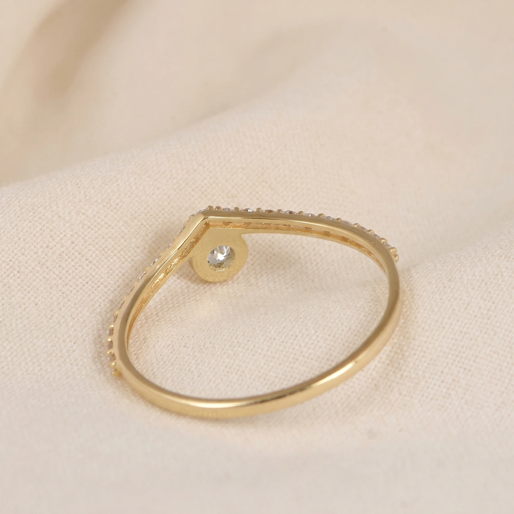 Lab Diamond 9 Karat Yellow Gold Aquamarine Ring Handcrafted Lab Diamond 9 Karat Yellow Gold Aquamarine Ring Handcrafted