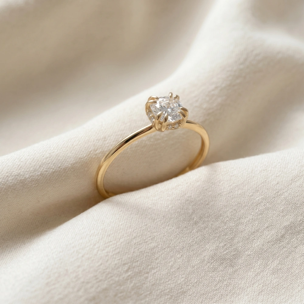 Igi Certified Lab Grown Diamond Solitaire Gold Ring Igi Certified Lab Grown Diamond Solitaire Gold Ring