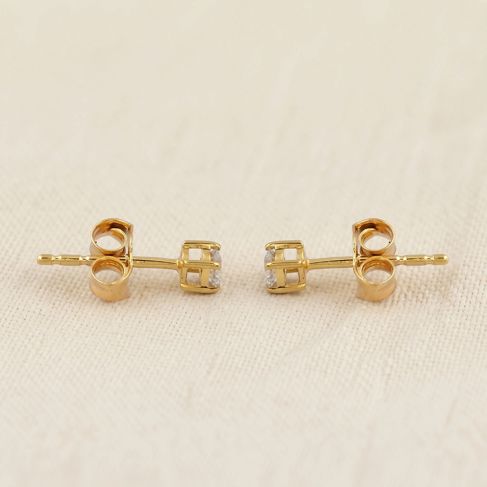 Bulk 9Kt Yellow Gold Earrings with Lab Grown Diamond