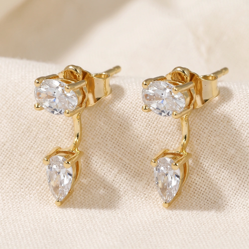 Bespoke 9Kt Solid Gold Earrings with Lab Grown Diamond Bespoke 9Kt Solid Gold Earrings with Lab Grown Diamond