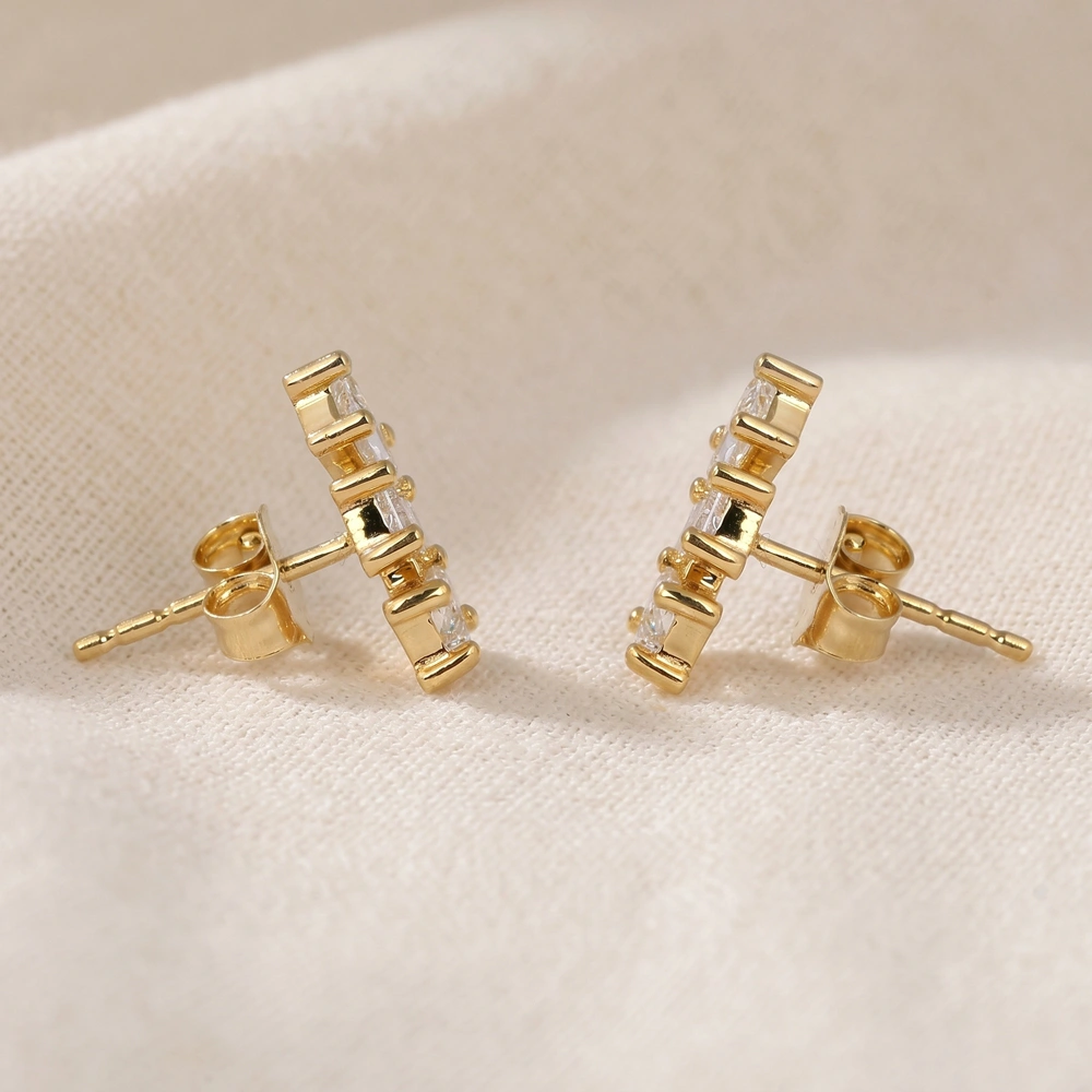 9kt Yellow Solid Gold Earrings with Lab Grown Diamond Bulk 9kt Yellow Solid Gold Earrings with Lab Grown Diamond Bulk