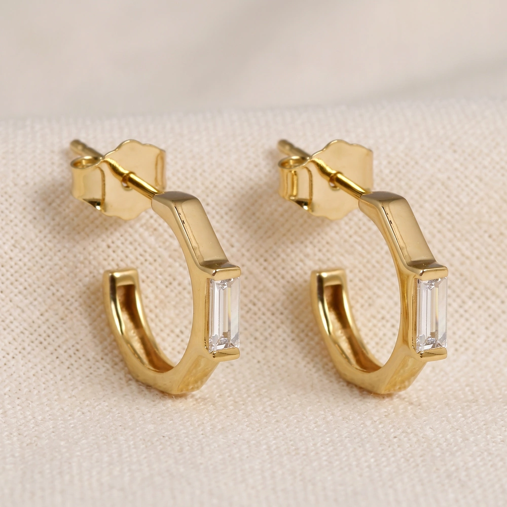 Lab Grown Diamond Earrings in 9Kt Yellow Solid Gold Bulk Lab Grown Diamond Earrings in 9Kt Yellow Solid Gold Bulk