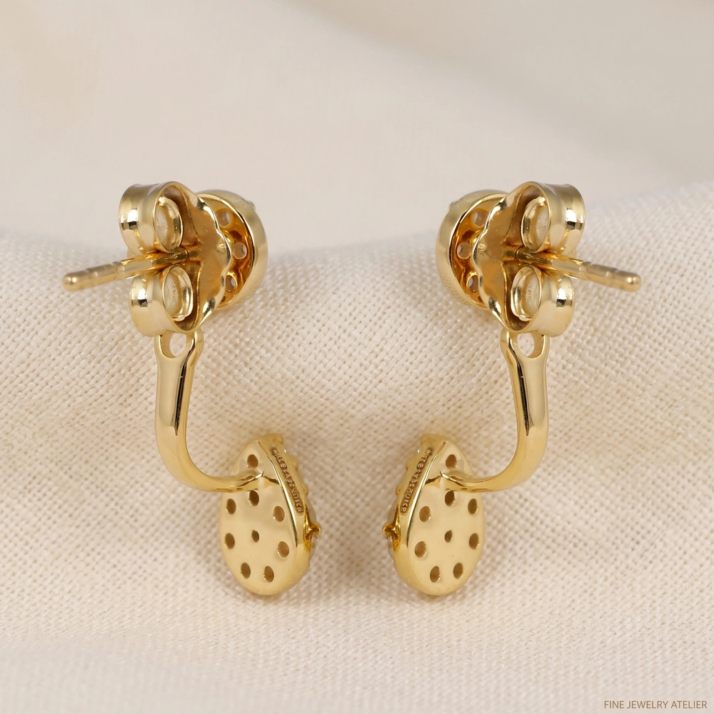 9 Kt Yellow Gold Earrings with Lab Grown Diamond Bulk 9 Kt Yellow Gold Earrings with Lab Grown Diamond Bulk