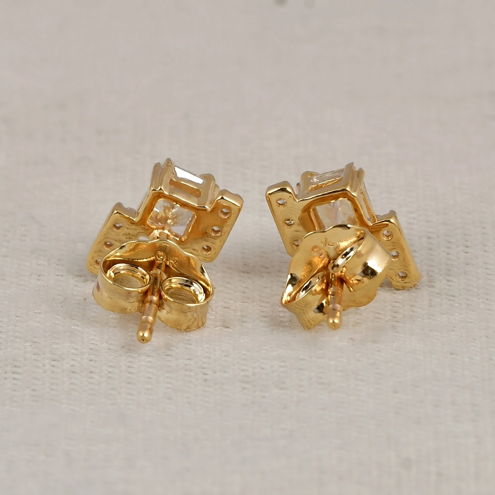 Lab Grown Diamond 9Kt Yellow Gold Studs Production Lab Grown Diamond 9Kt Yellow Gold Studs Production