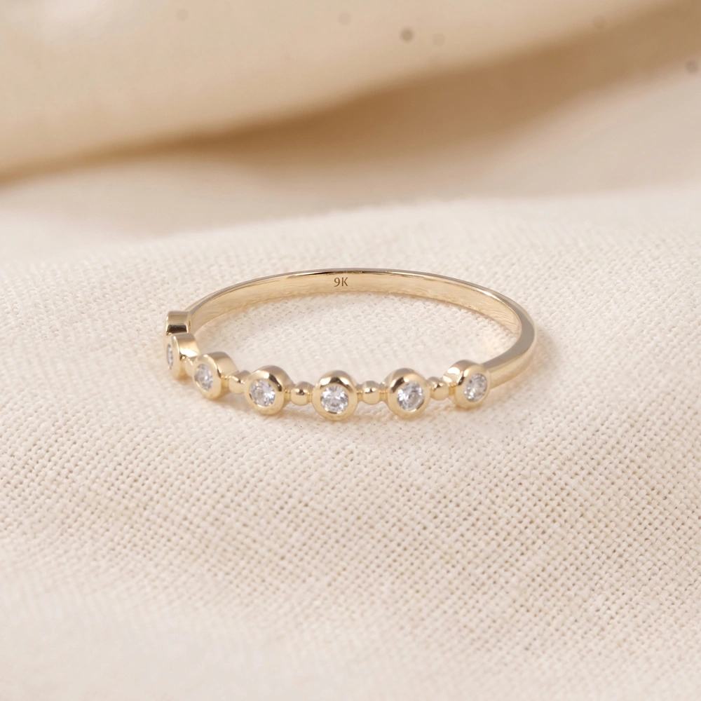9Kt Yellow Gold Eternity Band With Lab Grown Diamond 9Kt Yellow Gold Eternity Band With Lab Grown Diamond