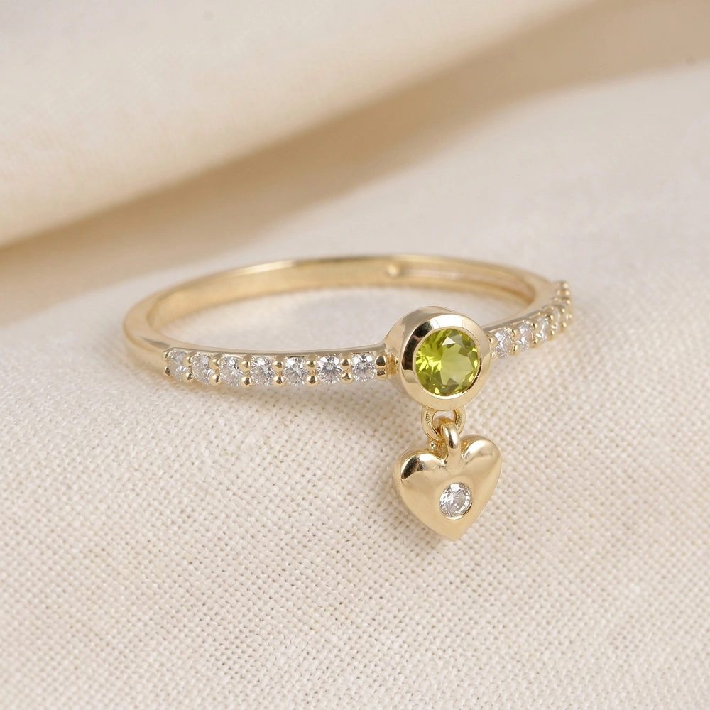Yellow Gold Ring With Lab Diamond And Yellow Sapphire Yellow Gold Ring With Lab Diamond And Yellow Sapphire