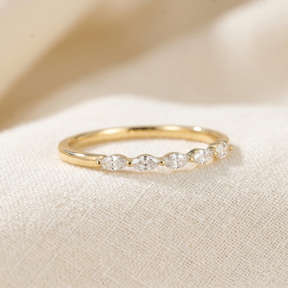 Lab Grown Diamond 9Kt Solid Gold Eternity Band Handcrafted Lab Grown Diamond 9Kt Solid Gold Eternity Band Handcrafted