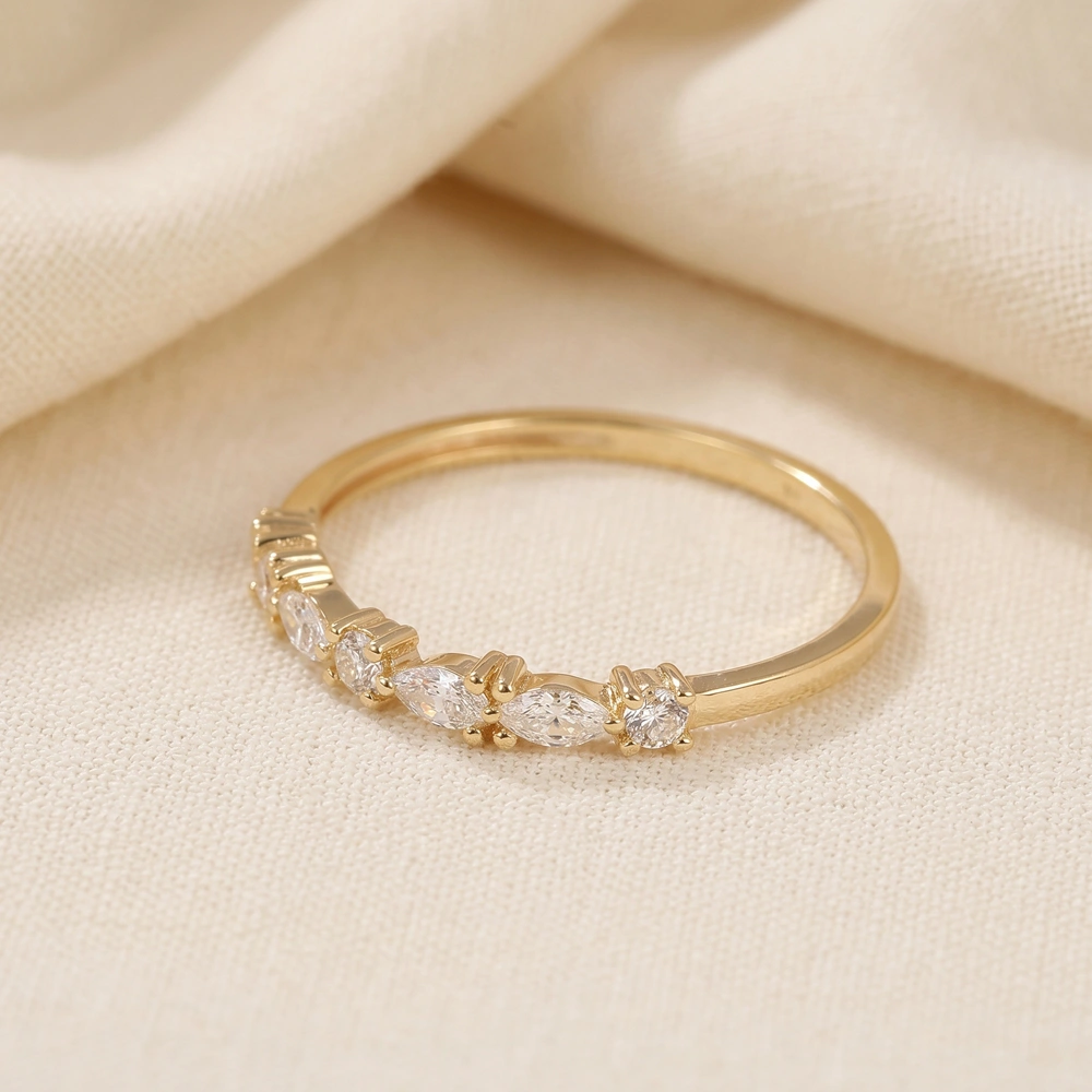 Handcrafted Yellow Gold Ring With Lab Grown Diamond Handcrafted Yellow Gold Ring With Lab Grown Diamond