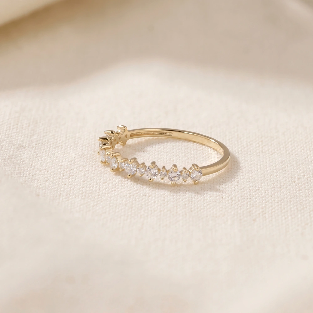 Handcrafted Lab Grown Diamond 9Kt Yellow Gold Ring Maker Handcrafted Lab Grown Diamond 9Kt Yellow Gold Ring Maker