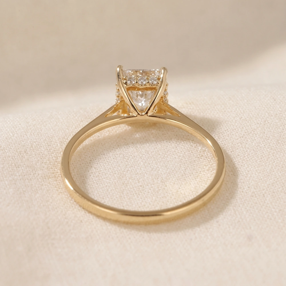 Lab Grown Diamond 9Kt Yellow Gold Solitaire Ring Handcrafted Lab Grown Diamond 9Kt Yellow Gold Solitaire Ring Handcrafted
