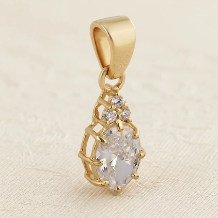 Wholesale 9Kt Yellow Gold Lab Grown Diamond Charm