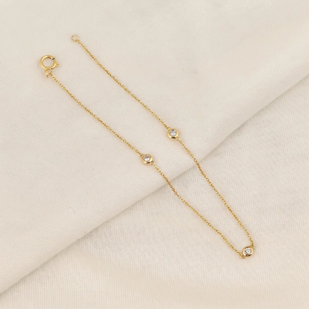 Lab Grown Diamond Bracelet Production in Yellow Gold 9kt Lab Grown Diamond Bracelet Production in Yellow Gold 9kt