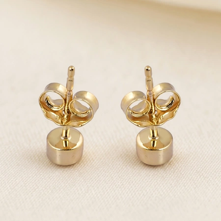 Unique Lab Grown Diamond Earrings in 14kt Yellow Gold Unique Lab Grown Diamond Earrings in 14kt Yellow Gold
