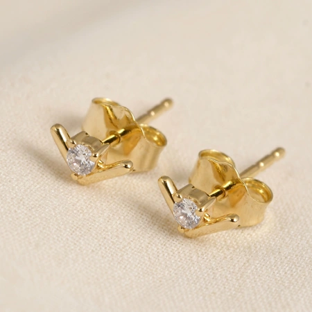 Factory Direct 14Kt Gold Studs with Lab Grown Diamond Factory Direct 14Kt Gold Studs with Lab Grown Diamond