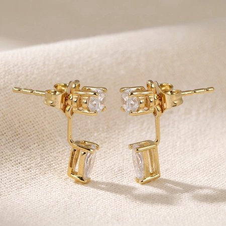 Bespoke 9Kt Solid Gold Earrings with Lab Grown Diamond Bespoke 9Kt Solid Gold Earrings with Lab Grown Diamond