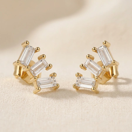 9kt Yellow Solid Gold Earrings with Lab Grown Diamond Bulk 9kt Yellow Solid Gold Earrings with Lab Grown Diamond Bulk