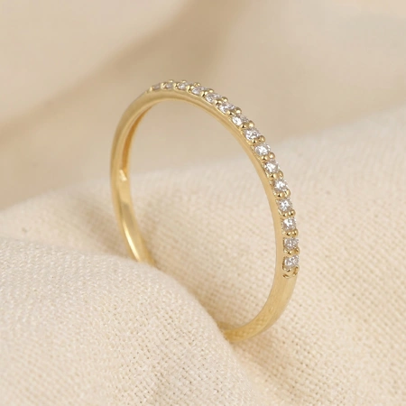 10Kt Solid Yellow Gold Eternity Band With Lab Grown Diamond 10Kt Solid Yellow Gold Eternity Band With Lab Grown Diamond