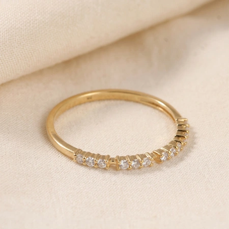Lab Grown Diamond Yellow Gold Eternity Band Production Lab Grown Diamond Yellow Gold Eternity Band Production