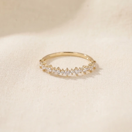 Handcrafted Lab Grown Diamond 9Kt Yellow Gold Ring Maker