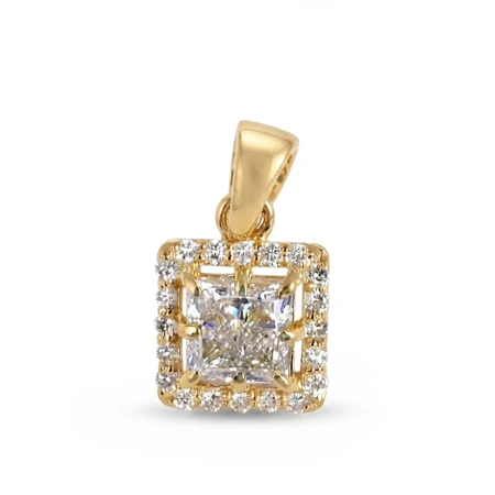 Lab Grown Diamond Charm in 14kt Yellow Gold Jewelry Maker