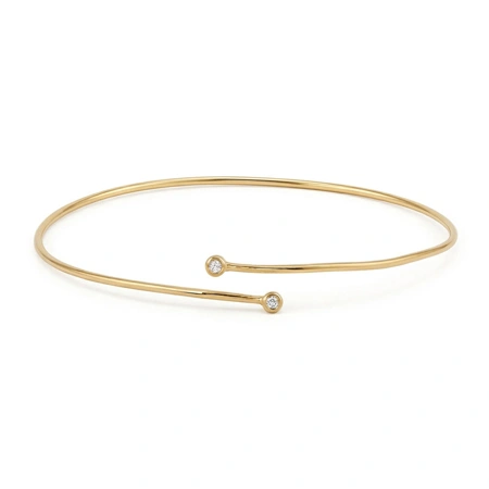 Lab Grown Diamond Bangle Production in Yellow Gold 9kt Lab Grown Diamond Bangle Production in Yellow Gold 9kt