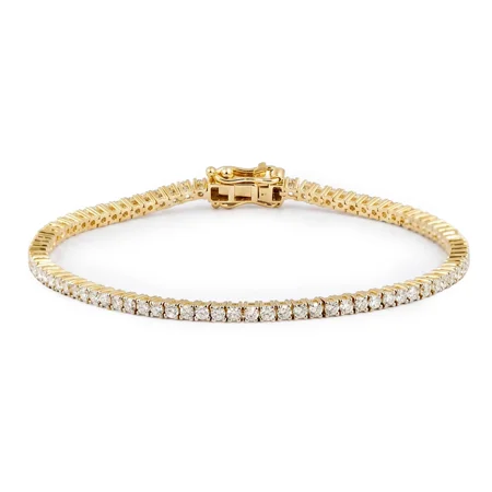 14KT Yellow Gold Lab Grown Diamond Tennis Bracelet 14KT Yellow Gold Lab Grown Diamond Tennis Bracelet