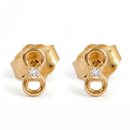 9Kt Yellow Gold Studs with IGI Certified Lab Grown Diamond 9Kt Yellow Gold Studs with IGI Certified Lab Grown Diamond
