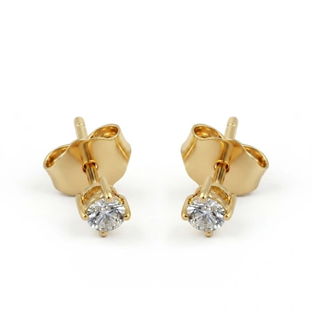 Bulk 9Kt Yellow Gold Earrings with Lab Grown Diamond Bulk 9Kt Yellow Gold Earrings with Lab Grown Diamond