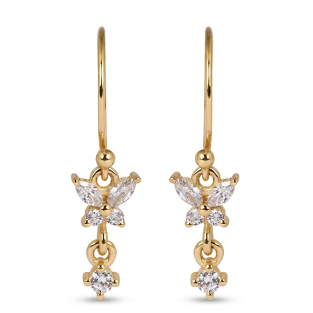 Bespoke 9Kt Gold Earrings with Lab Grown Diamond Bespoke 9Kt Gold Earrings with Lab Grown Diamond