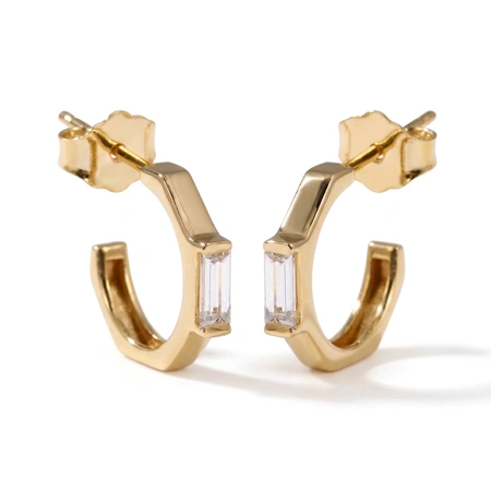 Lab Grown Diamond Earrings in 9Kt Yellow Solid Gold Bulk Lab Grown Diamond Earrings in 9Kt Yellow Solid Gold Bulk