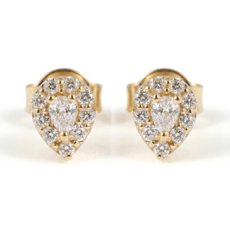 Bulk 9Kt Yellow Solid Gold Studs with Lab Grown Diamond Bulk 9Kt Yellow Solid Gold Studs with Lab Grown Diamond
