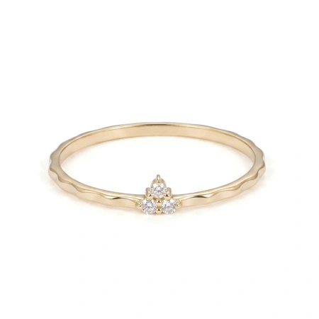 9Kt Yellow Gold Ring Maker with Lab Grown Diamond