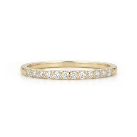 9Kt Yellow Solid Gold Eternity Band with Lab Grown Diamond 9Kt Yellow Solid Gold Eternity Band with Lab Grown Diamond