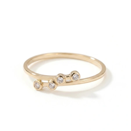 Yellow Gold Ring Maker with Lab Grown Diamond Yellow Gold Ring Maker with Lab Grown Diamond