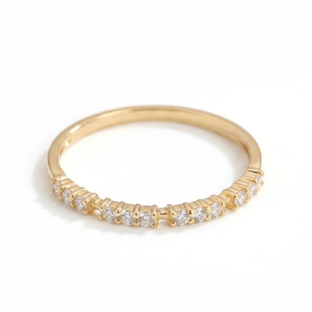 Lab Grown Diamond Yellow Gold Eternity Band Production Lab Grown Diamond Yellow Gold Eternity Band Production