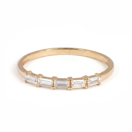 Lab Grown Diamond 9Kt Yellow Gold Eternity Band Production
