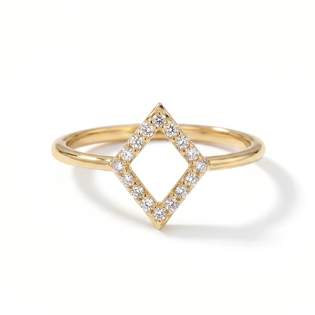 IGI Certified Lab Grown Diamond Gold Delicate Ring Production IGI Certified Lab Grown Diamond Gold Delicate Ring Production