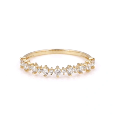 Handcrafted Lab Grown Diamond 9Kt Yellow Gold Ring Maker