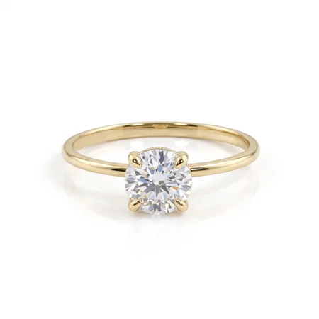 14KT Gold Round Solitaire Lab-Grown Diamond Ring Manufacturer