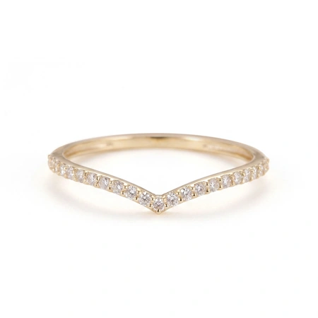 Handcrafted 9Kt Gold Ring Bulk with Lab Grown Diamond