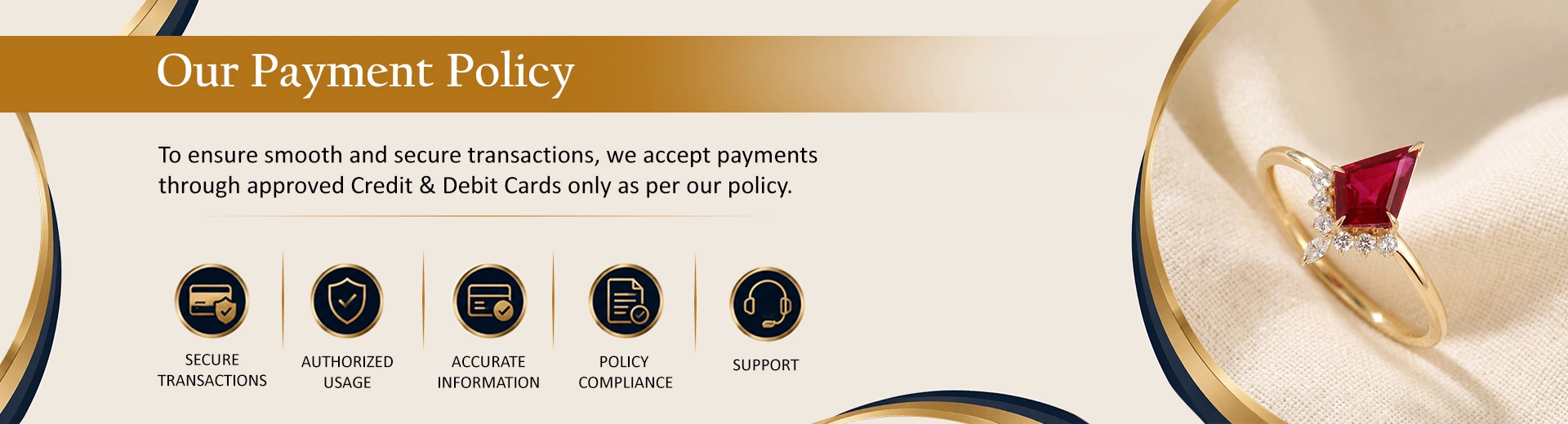 DWG Jewellery Payment and Refund Policy